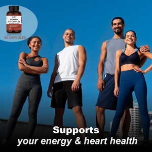 วิตามินบีรวมชนิดแคปซูลสำหรับผู้ใหญ่ (B1/B2/B3/B5/B6/B7/B9/B12) อาหารเสริมเพื่อสุขภาพหัวใจและพลังงาน 60 แคปซูล จำหน่ายจำนวนมากจากโรงงาน - Product Image 6