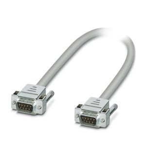 สายเคเบิลเชื่อมต่อ <span class=keywords><strong>2305570</strong></span>, DSUB DSub 9 พิน ตัวผู้, ยาว <span class=keywords><strong>1</strong></span> เมตร, ปลอกหุ้ม PVC สีเทา, รหัสอนุมัติ: RU *DE.HB * 35.B00385, ได้รับการรับรองจาก CULus - Product Image 1