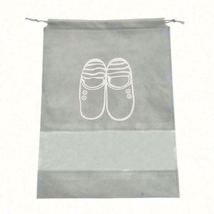 Sac de rangement pour chaussures en non-tissé transparent personnalisé avec cordon de serrage, sac anti-poussière tendance pour voyage - Product Image 6