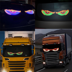Panneau d'affichage LED à matrice d'yeux <span class=keywords><strong>de</strong></span> démon animés USB pour voiture Audi, camion, tout-terrain, SUV, pare-brise, yeux <span class=keywords><strong>de</strong></span> démon, lumières <span class=keywords><strong>de</strong></span> remorque, lampes automobiles - Product Image 2