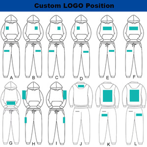 LAYENNE Tuta Sportiva di Alta Qualità, Set Due Pezzi con Felpa e Pantaloni, Logo Ricamato Personalizzato, Completo con Cappuccio per <span class=keywords><strong>Uomo</strong></span> - Product Image 4