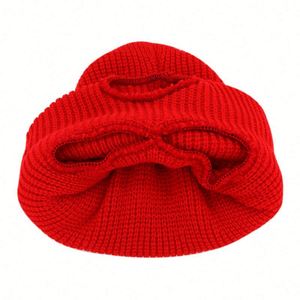 Pasamontañas de punto cálido para ciclismo al por mayor, con logo bordado personalizado, máscara de esquí de 3 orificios, cubrecara completo, gorro de invierno de punto - Product Image 3