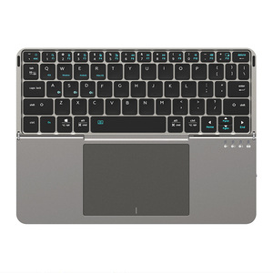 Mới Gấp thiết kế BT Bàn phím không dây với Touchpad mô phỏng Chuột Máy Tính Bảng máy tính hỗ trợ bàn phím - Product Image 6