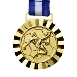 Медали по индивидуальному заказу Футбольная награда, металлическая Золотая лента, спортивные пустые трофеи и медали - Product Image 4