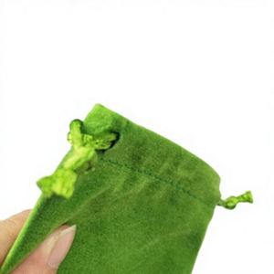 Sacs à cordon en velours doux pour parfum, logo personnalisé, petite pochette cosmétique pour bijoux, cadeau pour flacon de parfum - Product Image 1
