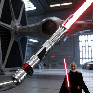 <span class=keywords><strong>Sabre</strong></span> laser droit Nexussabers Dooku avec poignée métallique, couleurs changeantes infinies, prise en main confortable, <span class=keywords><strong>sabre</strong></span> laser pour les fans de <span class=keywords><strong>Star</strong></span> <span class=keywords><strong>Wars</strong></span> - Product Image 1