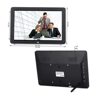 12 inch loop playback slideshow play enterprise video play family picture support 1080P wide screen digital photo frame
