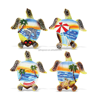 Aimants de réfrigérateur en résine faits à la main tortue et tortue de mer Souvenirs de plage en polyrésine 3D personnalisés pour les mariages et les remises de diplômes