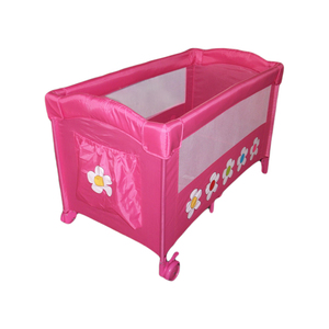 . Trẻ Em Đẹp Đồ Nội Thất Trẻ Em Đầy Màu Sắc Du Lịch Cũi Giường Với Bánh Xe Hai Lớp Châu Âu Chất Lượng Cao Playpen Playard Giường Cũi - Product Image 6
