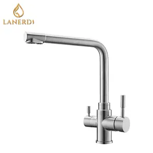 Ro Water Filter Brass Chrome With Filter 3 In 1 Kitchen Faucet Manufacturers In China