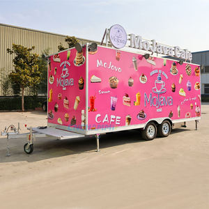 Camion de restauration mobile en aluminium personnalisable Chammp, remorque carrée pour restauration rapide, chariot à hot-dogs, glaces, bonbons, burgers, snacks, avec GPS - Product Image 5