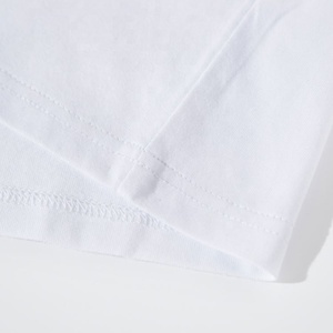 2024 plaine blanc t-shirts en gros personnalisé imprimé Homme coton t-shirt - Product Image 4