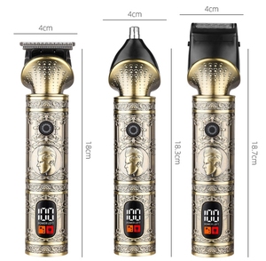 Tondeuse à barbe professionnelle sans fil en forme de T pour homme, lame en acier inoxydable, rechargeable par USB, étanche, pour le visage, le corps et l'usage domestique - Product Image 1