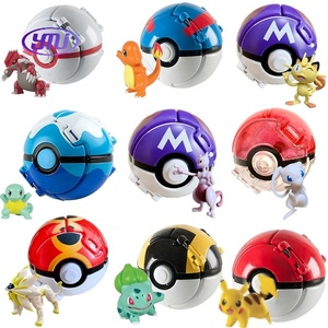 Nuovo stile Flip <span class=keywords><strong>Pet</strong></span> che esplode 7cm a forma di palla a Pokemoned Psyduck Pika Charmander Bulbasaur Action Figure con Pokes Ball - Product Image 2