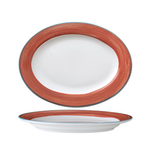 จานเสิร์ฟคาลิปโซ่ คอรัล 25.5 × 19.5 ซม. โคโรน่า - Product Image 1