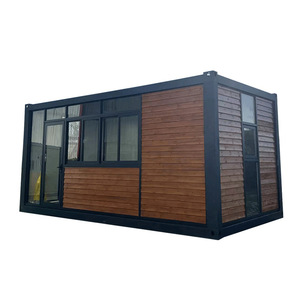 Casa Contenedor con Paneles de Madera, Diseño Moderno, Espacio de Vivienda Rectangular, Grosor Estándar - Product Image 1