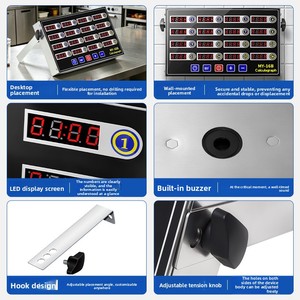 Temporizador Digital Comercial de Cocina de 16 Canales, Montaje en Pared sin Taladro, Temporizador de Cuenta Regresiva para Hornear, Recordatorio de Cocción para Restaurantes y Panaderías - Product Image 4