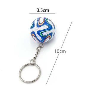 Chất lượng cao 3D vô địch thế giới Cup bóng đá Móc khóa quà lưu niệm người đàn ông bán buôn PU da người hâm mộ bóng đá Keychain - Product Image 3