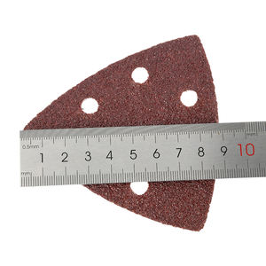 Alta durezza triangolo oscillante gancio <span class=keywords><strong>Loop</strong></span> carta vetrata personalizzabile ossido di alluminio strumenti abrasivi OEM 1 pezzo minimo - Product Image 5