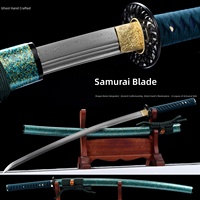 Épée de samouraï japonaise forgée à la main en acier Damas, style Tachi, pour l'Iaido, pièce de présentation, auto-défense, non affûtée