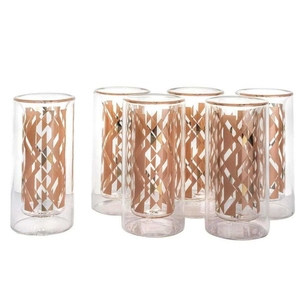 Set di Tazze da Tè in Vetro a Doppia Parete Personalizzate, Stile <span class=keywords><strong>Turco</strong></span> Ecologico, <span class=keywords><strong>Bicchieri</strong></span> da 90ml - Product Image 1