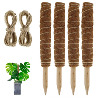Support de Plantes en Fibre de Coco Auto-Arrosant pour Jardin et Maison – Biodégradable, Écologique, Design Circulaire Minimaliste pour Plantes Grimpantes