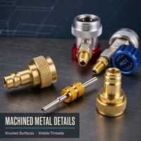 Kit d'outils pour raccords rapides et valves de climatisation automobile pour un service et une maintenance professionnels