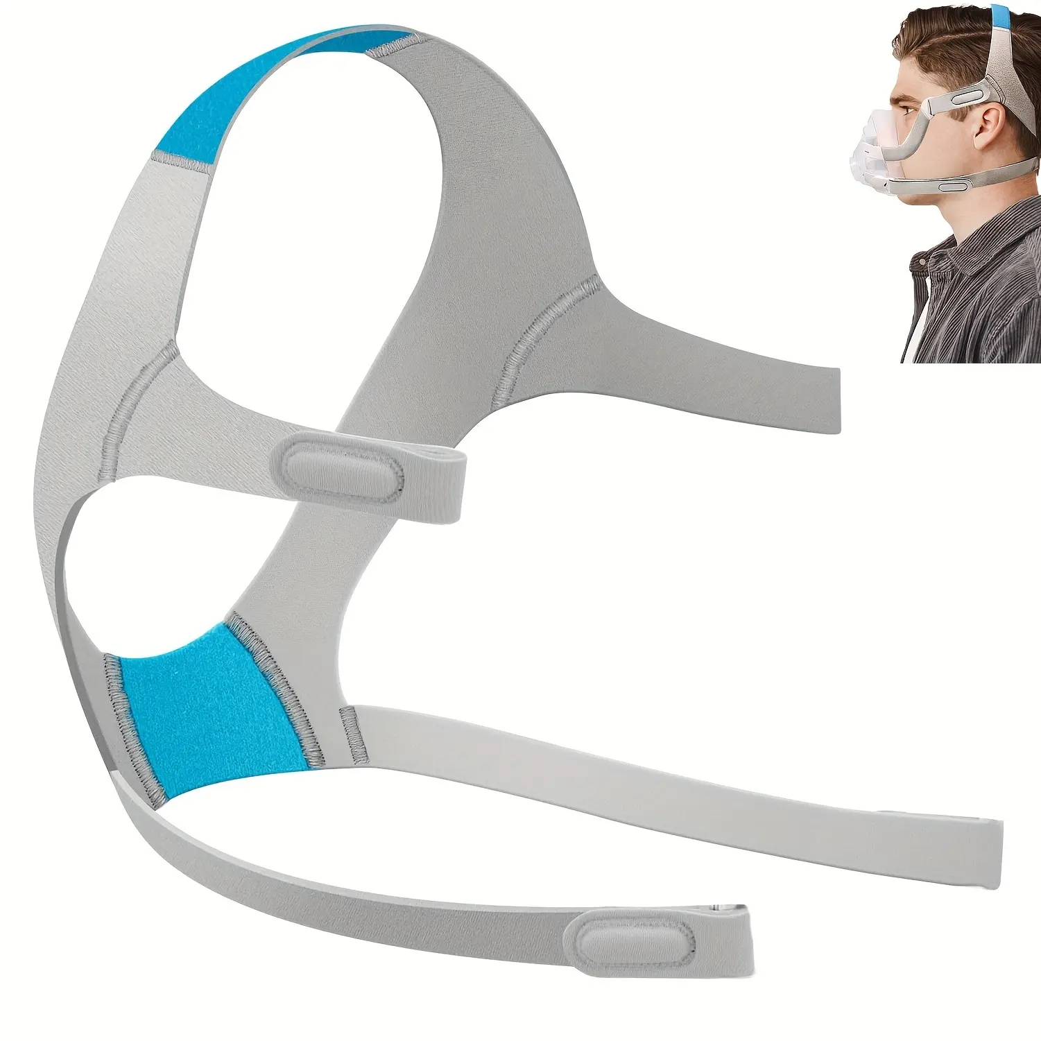 Correias de reposição para capacetes CPAP para ResMed AirFit F20/N20, unissex, macio e confortável, faixa de reposição para capacetes