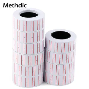 Methdic 10rolls/lot Single Line Price Label Tag Price Gun Label Roll Printing Labels