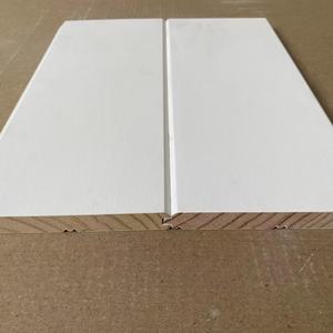 Wainscoting Panels Interior White Primed Wall Molding Tongue and Groove Pine Wood T&G for <b>Ceiling</b> - Product Image 1