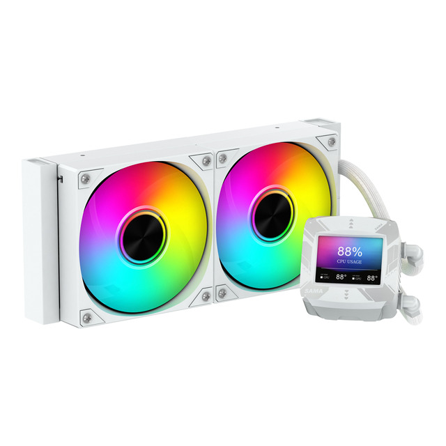 SAMA Powercase RGB Fan CPU Cooler 140mm Cooler Fan Liquid Water Cooling Motherboard System Liquid Water Cooler