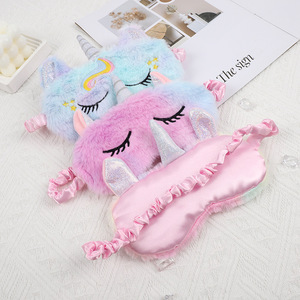 <span class=keywords><strong>Antifaz</strong></span> <span class=keywords><strong>de</strong></span> Peluche con Diseño <span class=keywords><strong>de</strong></span> <span class=keywords><strong>Unicornio</strong></span> <span class=keywords><strong>para</strong></span> <span class=keywords><strong>Niñas</strong></span> y Jóvenes, Personalizable con Logotipo, Bloquea la Luz - Product Image 2