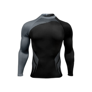 Long Sleeve <b>Men</b> <b>Compression</b> <b>Shirts</b> Rash Guards <b>for</b> Fitness and Outdoor Sports <b>Mens</b> Sports <b>Compression</b> Tops Rash Guards Quick Dry - Product Image 5