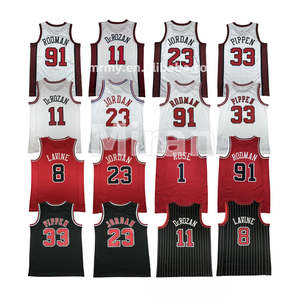 Jersey Basket Pria Model Terbaru Musim Baru Kualitas Terbaik Grosir 2025 # 23 JOR DAN # 91 RODMAN Laris Manis - Product Image 1