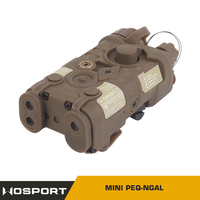 WOSPORT Mini boîtier de batterie PEQ-NGAL de contrôle de queue de souris avec lumières flash laser vertes ou rouges et IR pour accessoires de chasse