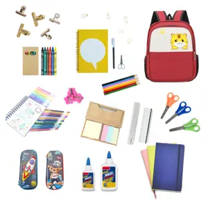 Großhandel maßge schneiderte Eco Back to School Supplies Briefpapier Geschenkset mit Stift Bleistift Skala Radiergummi