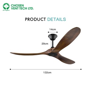 Moteur à courant continu BLDC de 52 pouces ventilateur de plafond de refroidissement de haute qualité à 6 vitesses pour <span class=keywords><strong>restaurant</strong></span> - Product Image 6