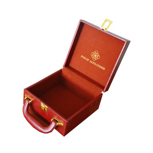 Tùy chỉnh cao cấp PU Vali sang trọng hộp du lịch da ban nhạc chủ hiển thị trường hợp mang theo với xử lý - Product Image 3