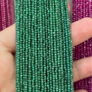 Compre Cuentas Sueltas de Piedra Facetada Redonda HLC de 2 mm y 3 mm, Cuentas Sueltas de Cristal Súper Brillantes, Borlas de Circonio para Hacer Pulseras - Product Image 2