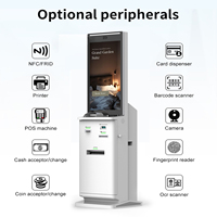 Scanner de passeport Machine d'impression de carte d'embarquement Kiosque d'enregistrement d'hôtel en libre-service de 32 pouces Kiosque de paiement en espèces Imprimante thermique