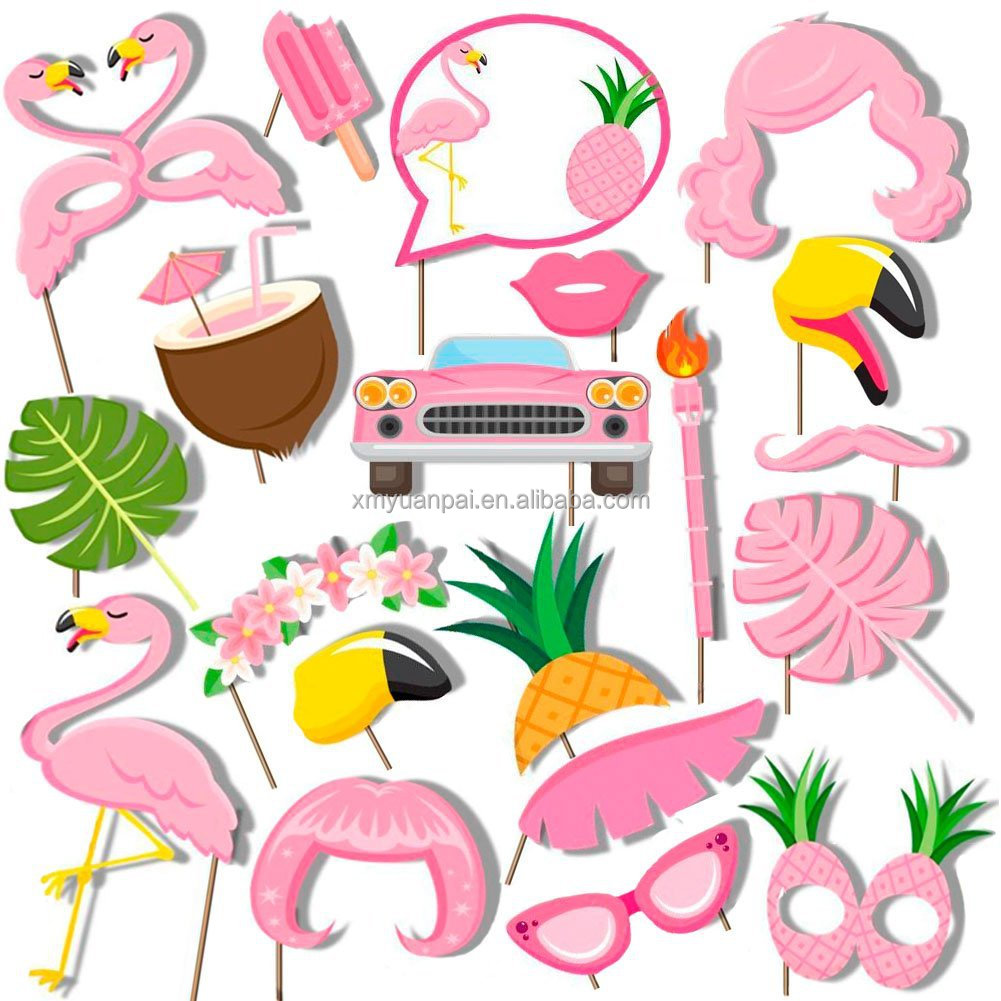 Lot De 8 Jouets Gonflables Tropicalux – Palmier, Flamant Rose, Perroquet, Dauphin, Banane Et 3 Balles De Plage – Décoration Hawaïenne Pour Piscine Et Jardin
