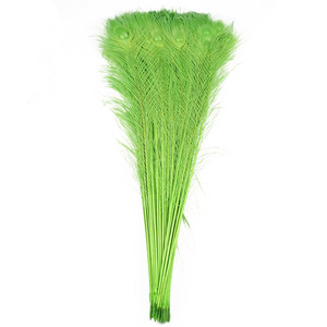 Bán buôn tẩy trắng và nhuộm lông công cho hàng thủ công trang trí đám cưới chùm - Product Image 3