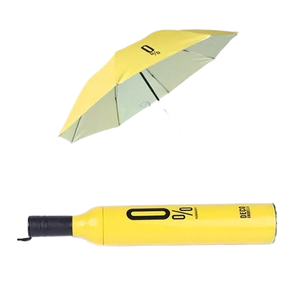 Paraguas Promocional de Tres Pliegues Manual de Alta Calidad Moderno al por Mayor de 8K, con Recubrimiento Plateado y Color Sólido para Exteriores - Product Image 1