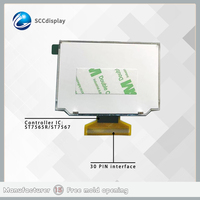 Layar LCD Monokrom 12864-789 STN Abu-abu Positif Lampu Latar Putih ST7565R/ST7567 3.3V 30 Pin MIPI COB Modul LCD