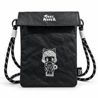 Sac à bandoulière pour téléphone en Tyvek, léger et compact ; un organiseur portable, une pochette pour téléphone ou un mini sac de voyage à porter autour du cou.