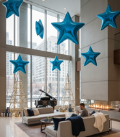 Décoration de fête gonflable géante en forme d'étoile miroir pour événements extérieurs, Noël et autres occasions – Fournitures de fête