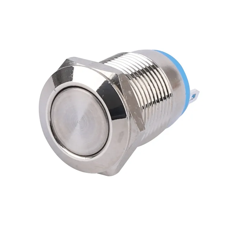 High Current 16mm Plastic Screw Push Button Switch Mini Micro Led Push Button Switch With Wire Leads