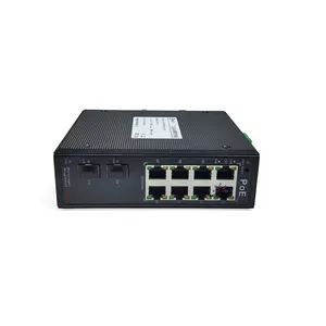 8 Port Poe Full Gigabit Industrial Managed Poe Ethernet-Switch mit 2 Sfp Din Rail-Netzwerk-Switch 24V/48V Bt _ 90W Poe-Switch