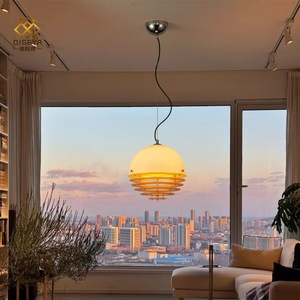 Dropshipping Shopify LED <b>Pendant</b> <b>Light</b> Sunset Orange Single Head Hanging Lamp <b>Mid</b> <b>Century</b> Lamp For Dining Bedroom Bar - Product Image 4