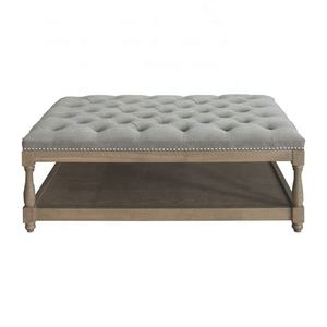 S1083-80 הamptons צרפתית בסגנון צרפתי מגולף מינימליזם פשטני מינימליסטי בעל מבנה שולחן ספה לסלון - Product Image 1